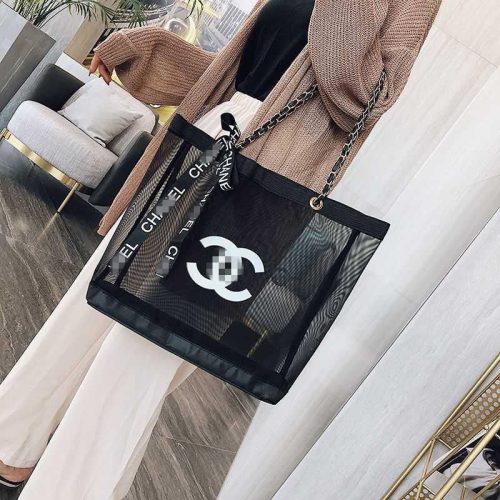 Replica Designer Chanel Women Double C Letters Chain Travel Large Capacity Bag Set