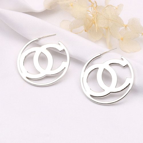 Replica Designer Chanel Women Double C Personality Fashion Earrings