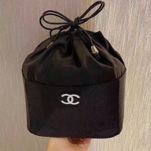 Replica Designer Chanel Women Drawstring Bucket Cosmetic Bag