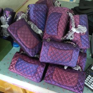 Replica Designer Chanel Women Embroidery Sequins Gradient Square Bag