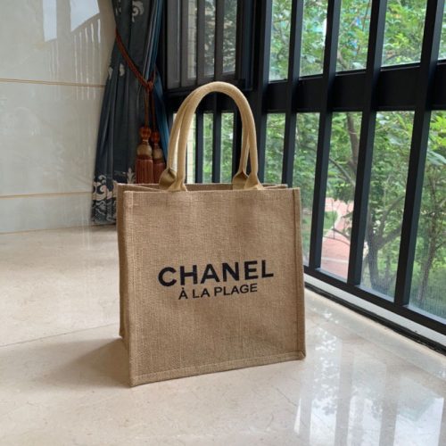 Replica Designer Chanel Women Embroidery linen Tote bag