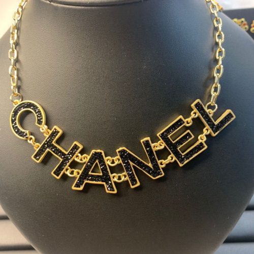Replica Designer Chanel Women Fashion All-Match Rhinestones Necklace