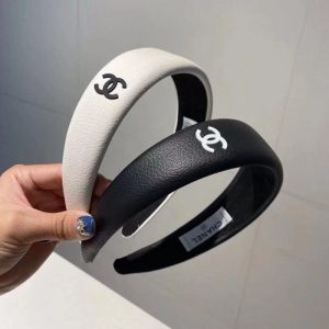 Replica Designer Chanel Women Fashion Black White All-Match Hairband