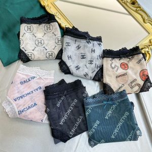 Replica Designer Chanel Women Fashion Breathable Mesh Panties