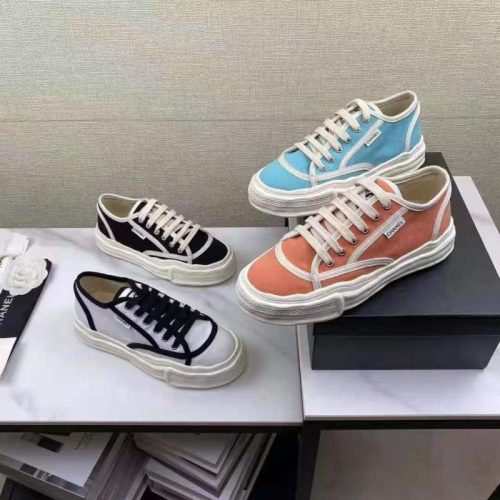 Replica Designer Chanel Women Fashion Casual Double C Letters Sneakers