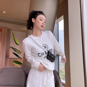 Replica Designer Chanel Women Fashion Casual Knitted Set
