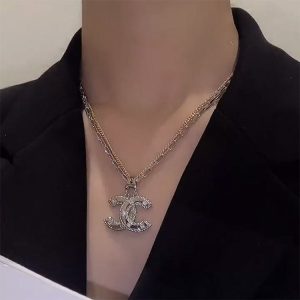 Replica Designer Chanel Women Fashion Chain Double-Layer Necklace
