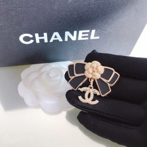 Replica Designer Chanel Women Fashion Double C Camellia Bow Brooches