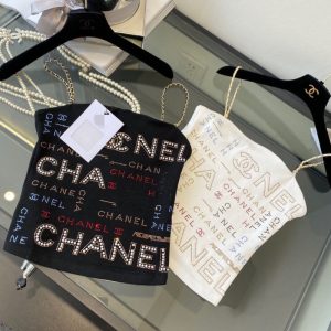 Replica Designer Chanel Women Fashion Double C Hot Drill Camisole