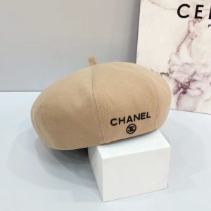 Replica Designer Chanel Women Fashion Double C Letter Painter Hat