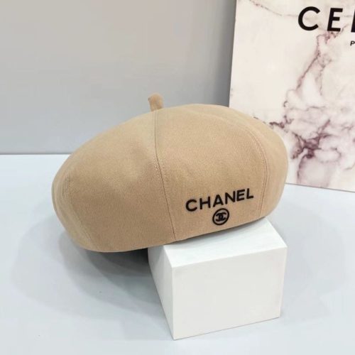 Replica Designer Chanel Women Fashion Double C Letter Painter Hat