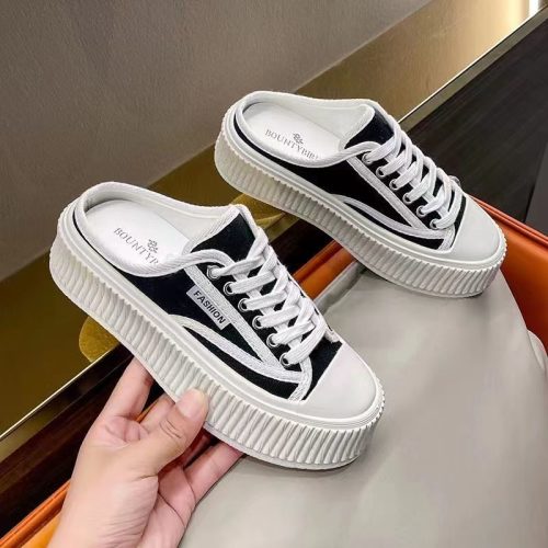 Replica Designer Chanel Women Fashion Double C Letters Canvas Breathable Sneakers