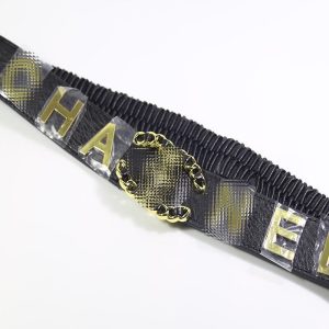 Replica Designer Chanel Women Fashion Double C Letters Elastic Belt