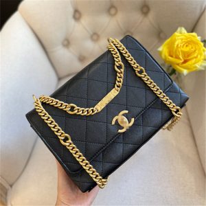 Replica Designer Chanel Women Fashion Double C Letters Flip Rhombus Mesh Large-Capacity Bag