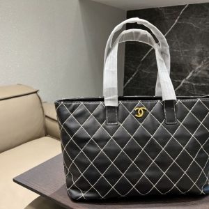 Replica Designer Chanel Women Fashion Double C Letters Large-Capacity Tote Bag