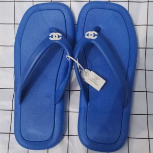 Replica Designer Chanel Women Fashion Double C Letters Solid Color Flip-Flops Slippers