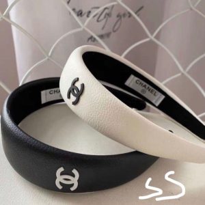 Replica Designer Chanel Women Fashion Double C Solid Color Headband
