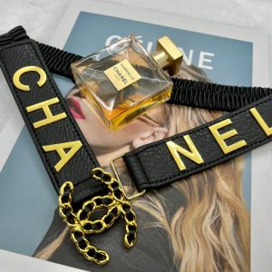 Replica Designer Chanel Women Fashion Elastic Double C Belt
