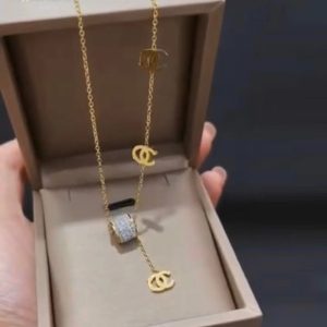 Replica Designer Chanel Women Fashion Letter Clavicle Chain Necklace