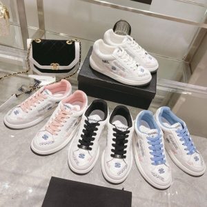 Replica Designer Chanel Women Fashion Letters Printing Sneakers
