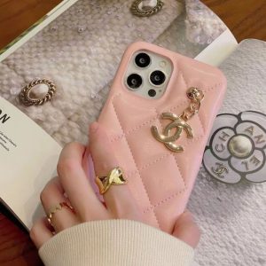 Replica Designer Chanel Women Fashion Lozenge Double C Apple Phone Case