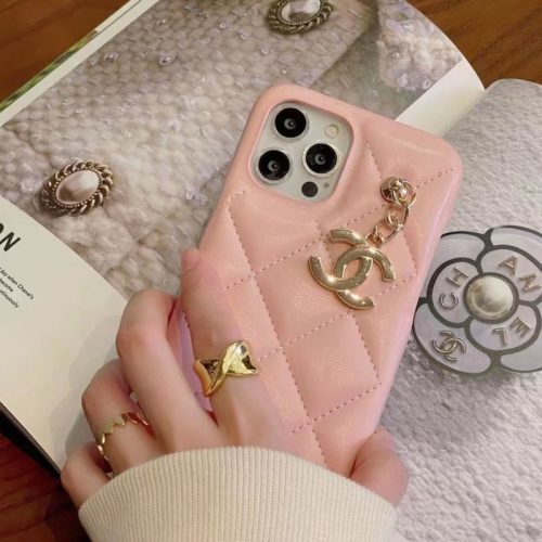 Replica Designer Chanel Women Fashion Lozenge Double C Apple Phone Case