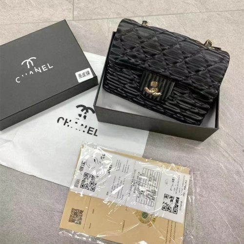 Replica Designer Chanel Women Fashion Plaid Solid Color Bag