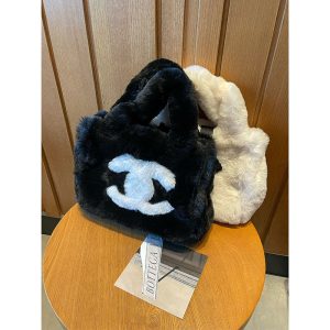 Replica Designer Chanel Women Fashion Plush Tote Bag