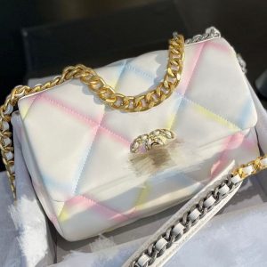Replica Designer Chanel Women Fashion Rainbow Chain Bag