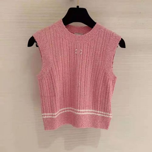 Replica Designer Chanel Women Fashion Round Neck Knitwear