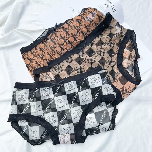 Replica Designer Chanel Women Fashion Sexy Mesh Panties