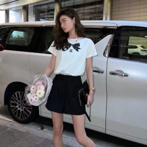 Replica Designer Chanel Women Fashion Short-Sleeved T-Shirt