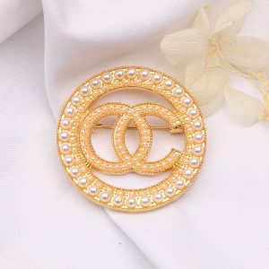 Replica Designer Chanel Women Fashion Simple Pearl Brooch