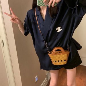 Replica Designer Chanel Women Fashion Solid Color Long-Sleeved Coat
