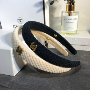Replica Designer Chanel Women Fashion Thick Sponge Solid Color Headband