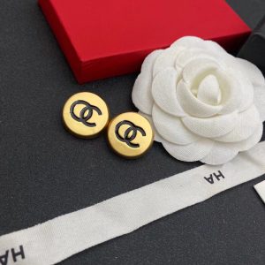 Replica Designer Chanel Women Fashion Titanium Steel Peas Stud Earrings