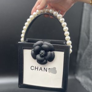 Replica Designer Chanel Women Fashion Transparent PVC Portable Bag