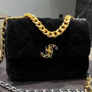 Replica Designer Chanel Women Fashion Velvet Chain Bag