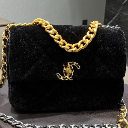 Replica Designer Chanel Women Fashion Velvet Chain Bag