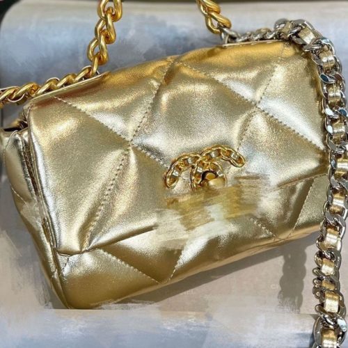 Replica Designer Chanel Women Golden Chain Bag