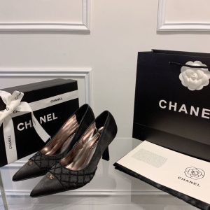 Replica Designer Chanel Women High-Heeled Pointed Toe Heels Shoe