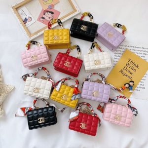 Replica Designer Chanel Women Indentation Scarf Pearl Hand-Held Bag