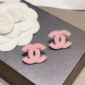 Replica Designer Chanel Women Personality Double C Letter Earrings