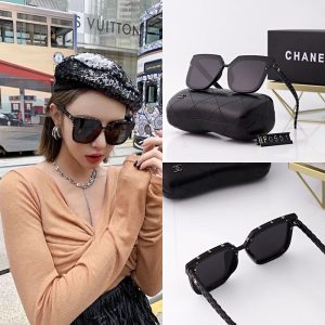 Replica Designer Chanel Women Personality Double C Letters Sunglasses