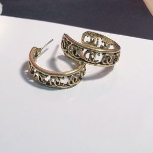 Replica Designer Chanel Women Retro Double C Earrings