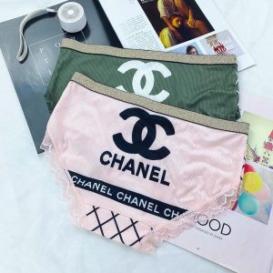 Replica Designer Chanel Women Sexy Cotton Printing Breathable Panties