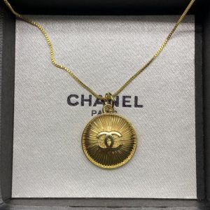 Replica Designer Chanel Women Simple All-Match Solid Color Necklace