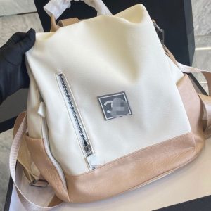 Replica Designer Chanel Women Simple Double C Letters Backpack