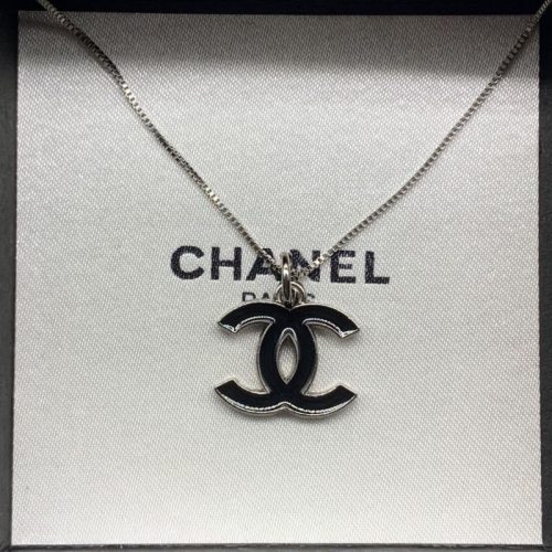 Replica Designer Chanel Women Simple Double C Letters Necklace