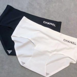 Replica Designer Chanel Women Simple Solid Color Ice Silk 3PCS Panties
